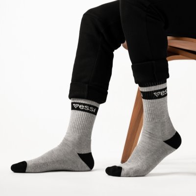 Vessi Crew Socks Accessories Socks Grey | CA-02831
